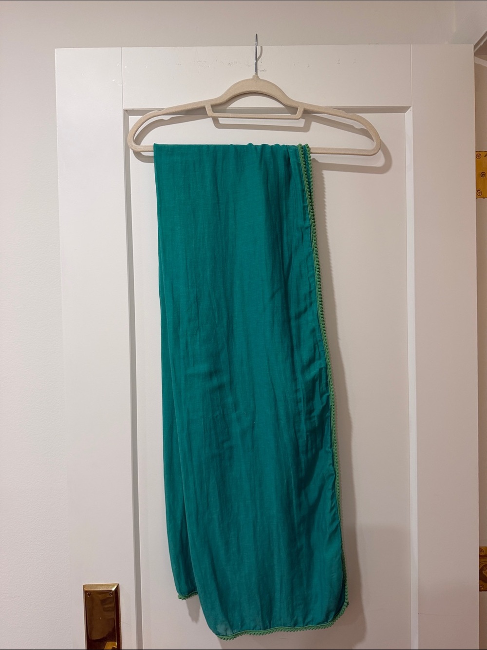 Teal Women's Scarf - Lightweight Flowing Design